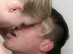 Blonde masseuse screams with joy as she takes massive cock