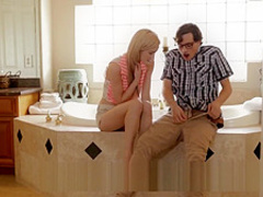 Mom and son tag team teen hottie