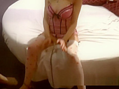 Grandpa Ben fucks a cute cuffed teen blonde