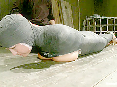 James Deen  Trina Michaels in Tightly wrapped package - DeviceBondage