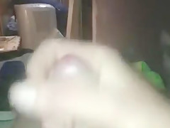 Jerking off my big cock