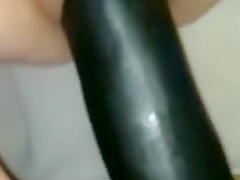 Giant dildo fuck