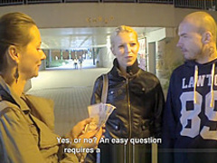 Beautiful Czech Pair Gets Money for GF Exchange