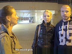 Beautiful Czech Pair Gets Money for GF Exchange