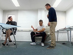 Busty Red-head Secretary