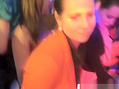 Party girls giving free handjobs