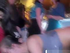 Party girls giving free handjobs