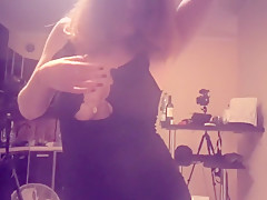 Dirty Ginger Bitch Goes Dancing on High Heels After Sex Party