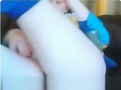 Sexy brunette teen on Omegle