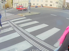 Pickedup beauty tastes jizz on spycam