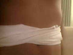 Hot brunette girlfriend sucks dick in homemade movie