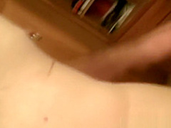 Hot brunette girlfriend sucks dick in homemade movie