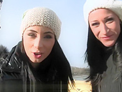 Two sexy tourists need some help