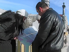 Two sexy tourists need some help