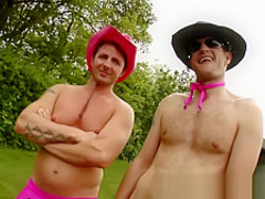 Ass Traffic Chick gets her ass trained by 2 well hung guys