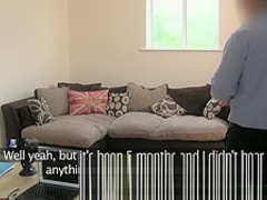 UK Filthy hot sex casting for perfect body euro babe