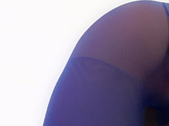 Blonde makes a pissy puddle