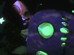 Britney Amber & a hot blonde share Halloween scare then each other