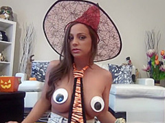 Abigail Mac Masturbates with a pumpkin