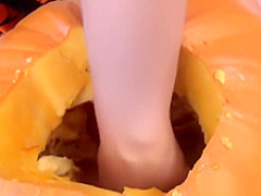 Abigail Mac Masturbates with a pumpkin