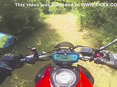 HOT Biker Girl Get A Huge Facial Cum Inside Her Helmet For Dropping My Bike