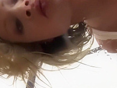 Wetandpissy Cleaning up piss with her tongue