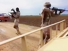 Teen cronys playing The Booty Drop point, 23km outside base