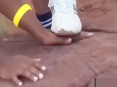 African Ebony Slave Blowjob Doggy Style Threesome