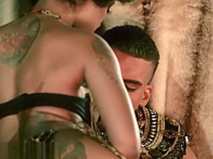 Skin Diamond fucks an Egyptian God