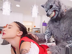 Red Riding Hood Kharlie Stone Deeply Pounded And Facialed