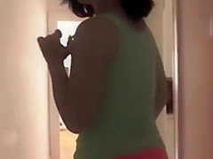 Belle Noire shows her moves on the pole