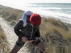 Slutwife gangbanged by strangers at the beach