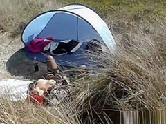 Slutwife gangbanged by strangers at the beach