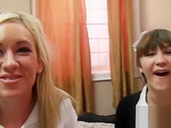 Hot group sex with shy dorm girls