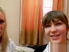 Hot group sex with shy dorm girls