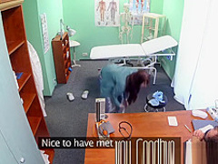 Horny sexy slim patient wants doctors cock after catching him