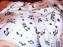 Sexy brunette Aeryn Vibrating Her Hairy Snatch