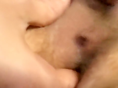 Rubbing her perfect creamy pussy to orgasm clit torture