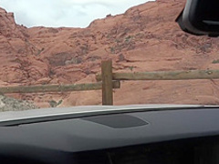 Public flashing and blowjob on nature walk