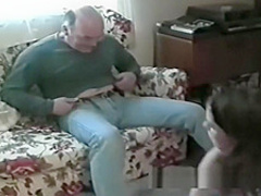 Homemade sex with busty amateur and two men