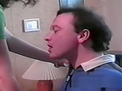 Homemade sex with busty amateur and two men