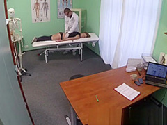 Hot 20s gymnast seduced by doctor and given creampie