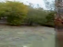 Pretty Brunette Sucking Dick And Fucked In Public