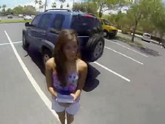 Big tit beauty plowing for charity