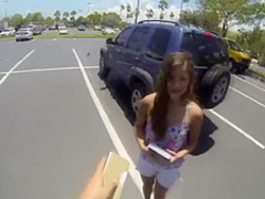 Big tit beauty plowing for charity