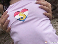 Masturbating in the garden