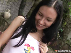 Masturbating in the garden