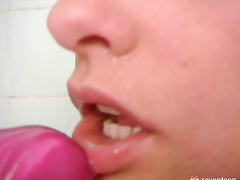 Masturbating in the shower