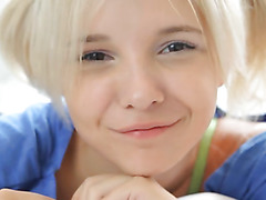 18yo fairhair teasing and stripping