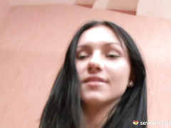 Stripping and masturbating